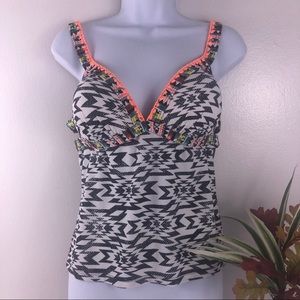 Hula Honey Good Vibes Push-up Tankini